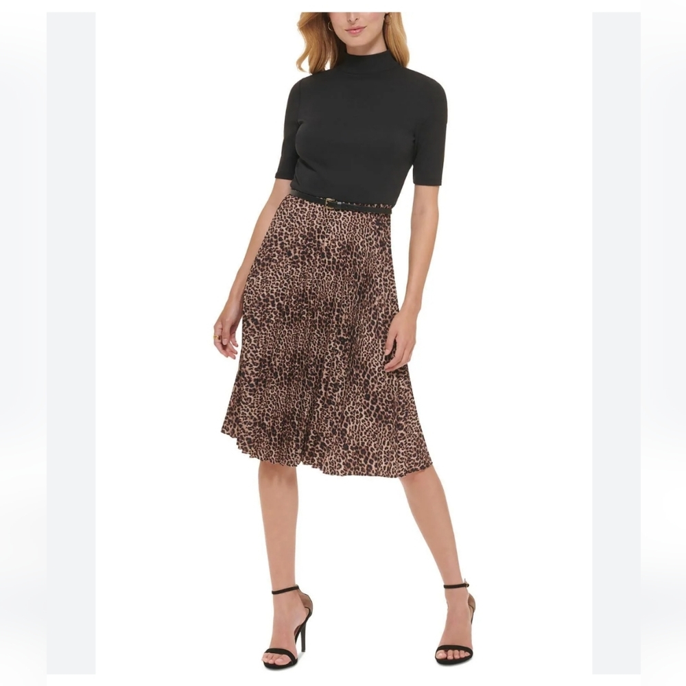 Tommy Hilfiger Pleated Midi Fit & Flare Dress. Sz 12